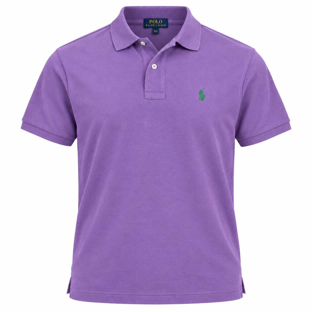 Polo Ralph Lauren Polo Shirt Sz XXL Purple Short Sleeve Cotton Logo Preppy